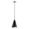 Nuvo Tango 1-Light Large Pendant Matte Black with Polished Nickel 60/7478 - alternate 1